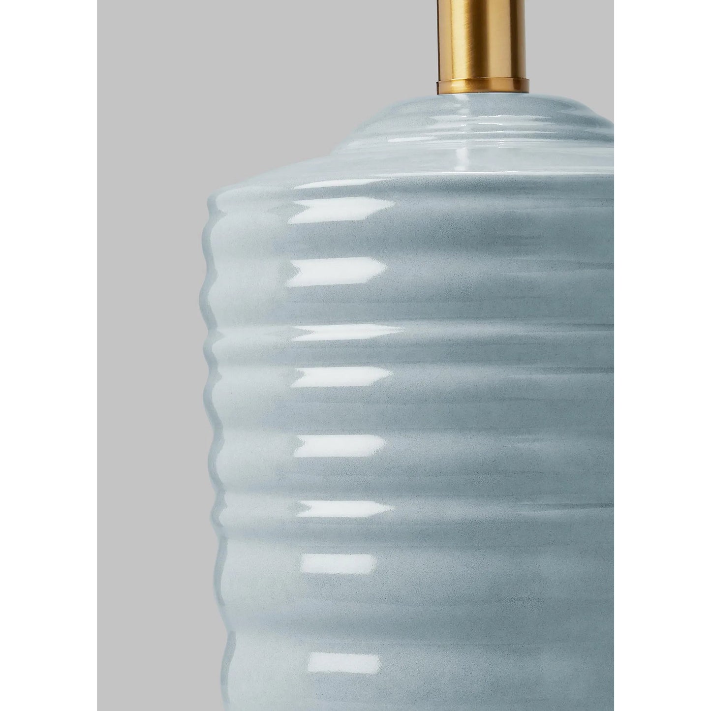 008 SI-2234269 | Closeup | Waveland Table Lamp by Visual Comfort & Co.. Made from ceramic in a unique style.