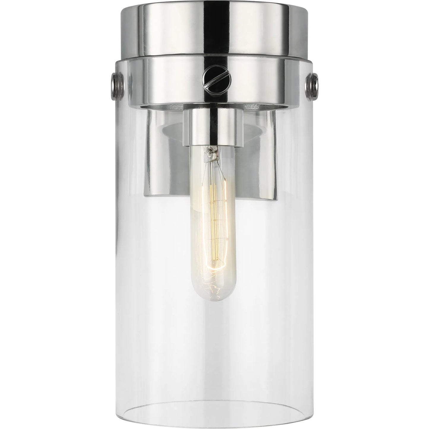 004 SI-2234316 | Additional Silo | Garrett Sconce by Visual Comfort & Co. in polished nickel. Made from steel in a unique style.