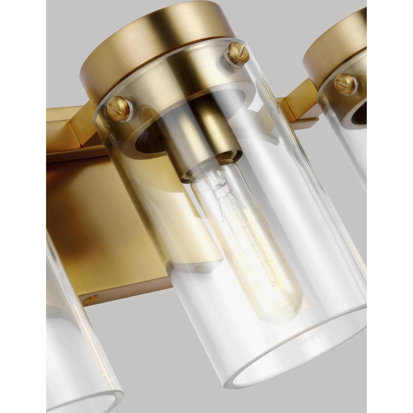 012 SI-2234319 | Closeup | Garrett 3 - Light Vanity by Visual Comfort & Co.. Made from steel in a unique style.