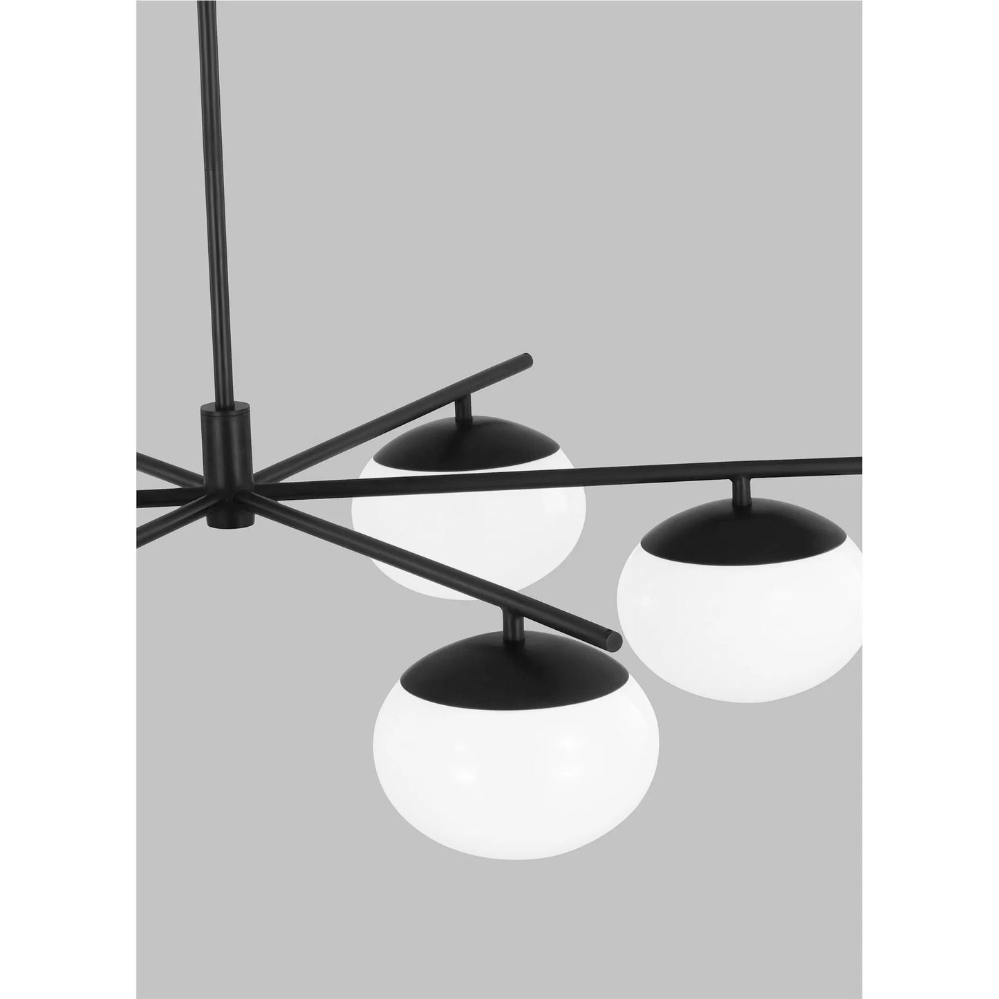 008 SI-2234733 | Unknown | Lune Large Chandelier by Visual Comfort & Co.. Made from steel in a unique style.