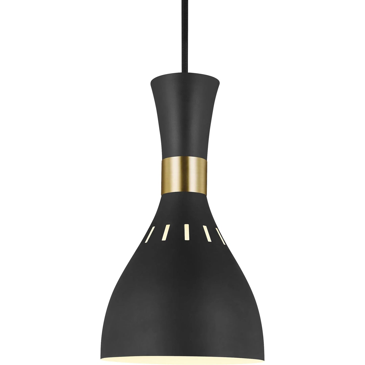 004 SR-735769 | Additional Silo | Joan Mini-Pendant by Generation Lighting in midnight black. Made from steel in a modern style.