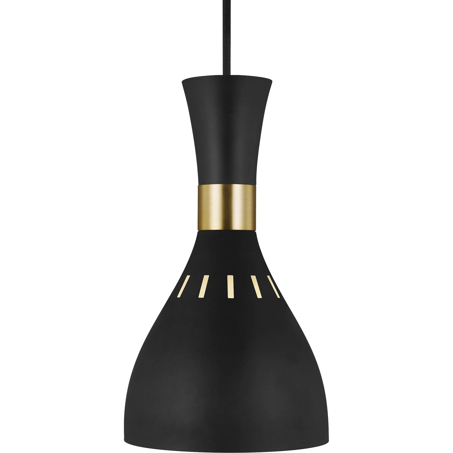 003 SR-735769 | Additional Silo | Joan Mini-Pendant by Generation Lighting in midnight black. Made from steel in a modern style.