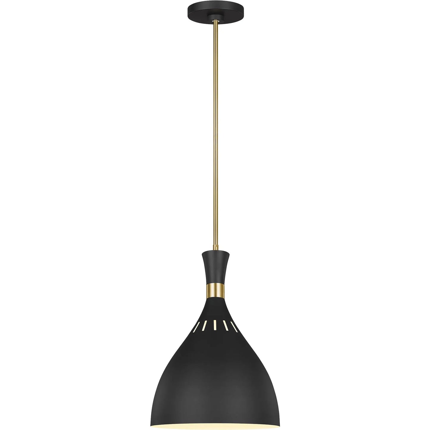 004 SR-735767 | Additional Silo | Joan Large Pendant by Generation Lighting in midnight black. Made from steel in a modern style.