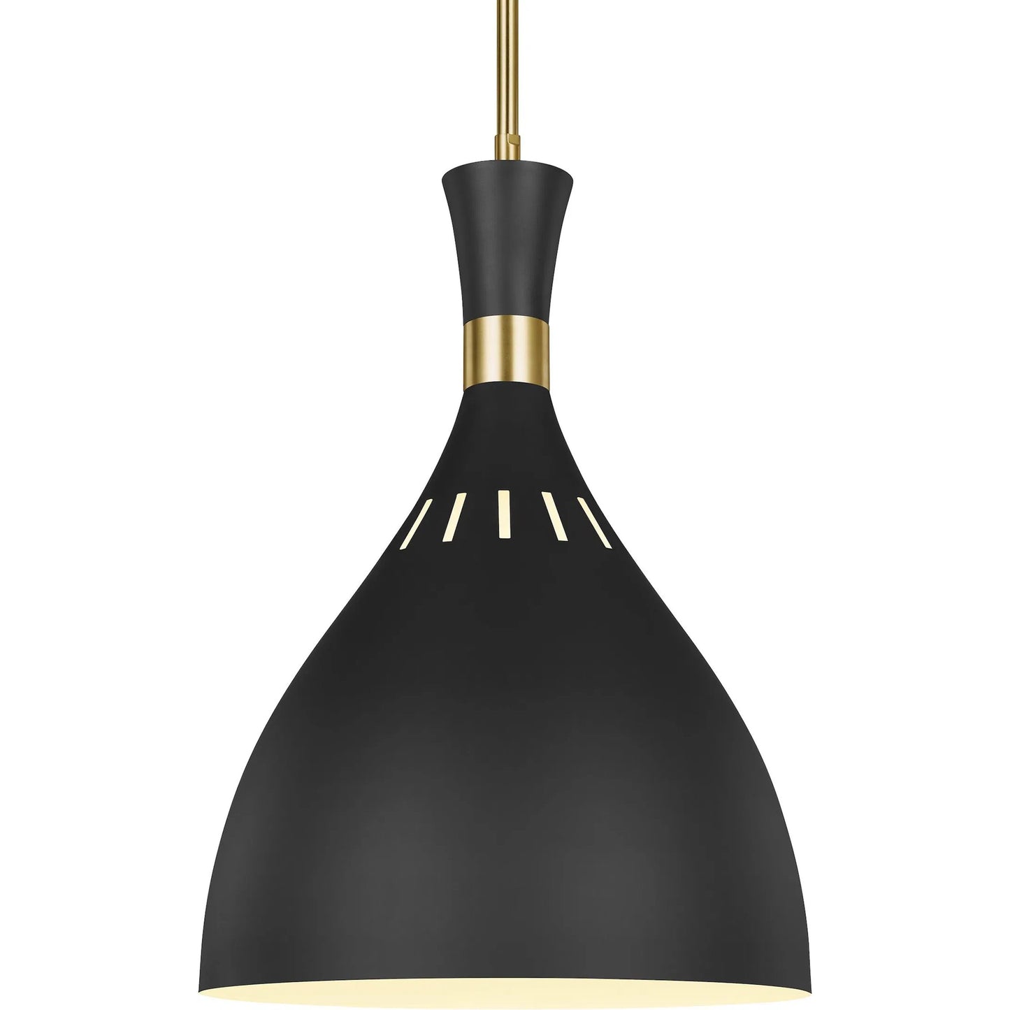 003 SR-735767 | Additional Silo | Joan Large Pendant by Generation Lighting in midnight black. Made from steel in a modern style.