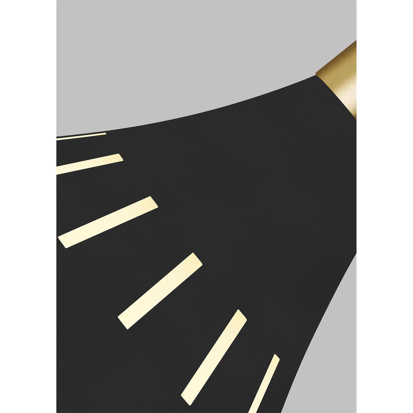006 SR-735767 | Closeup | Joan Large Pendant by Generation Lighting in midnight black. Made from steel in a modern style.
