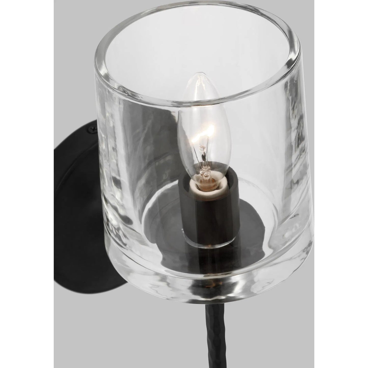 005 SI-2234817 | Closeup | Marietta Sconce by Visual Comfort & Co. in aged iron. Made from steel in a unique style.