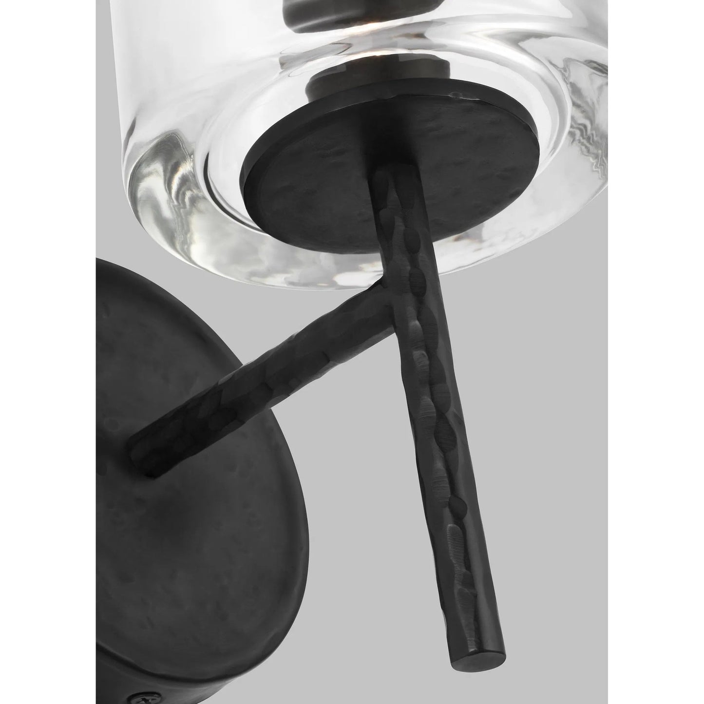 004 SI-2234817 | Closeup | Marietta Sconce by Visual Comfort & Co. in aged iron. Made from steel in a unique style.