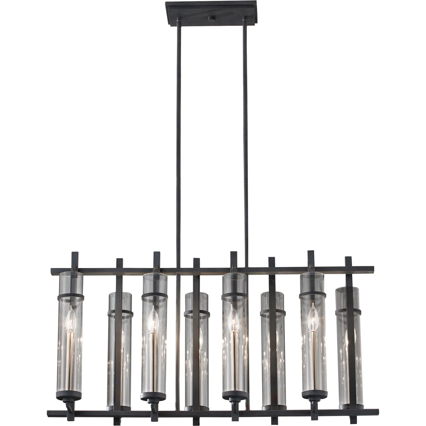003 S-284524 | Additional Silo | Ethan Island Chandelier by Generation Lighting in antique forged iron, brushed steel. Made from steel in a modern style.