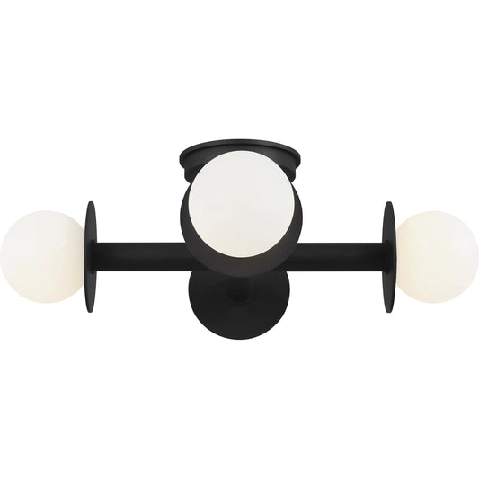 Nodes Semi-Flush Mount by Visual Comfort & Co.. Made from steel in a modern style.