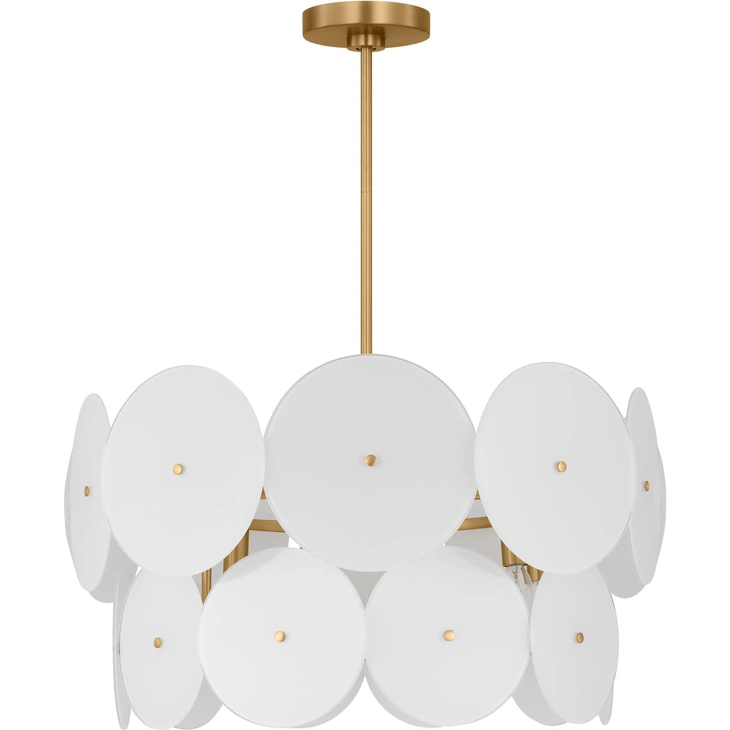 002 SI-2237769 | Additional Silo | Emery Medium Chandelier by Visual Comfort & Co. in burnished brass. Made from steel in a unique style.