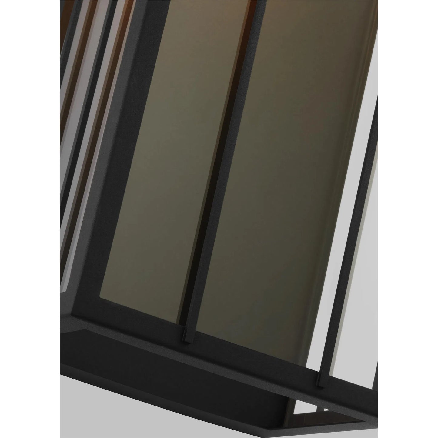 005 SI-2235229 | Closeup | Veronica Medium Wall Lantern by Visual Comfort & Co. in textured black. Made from stonestrong in a unique style.