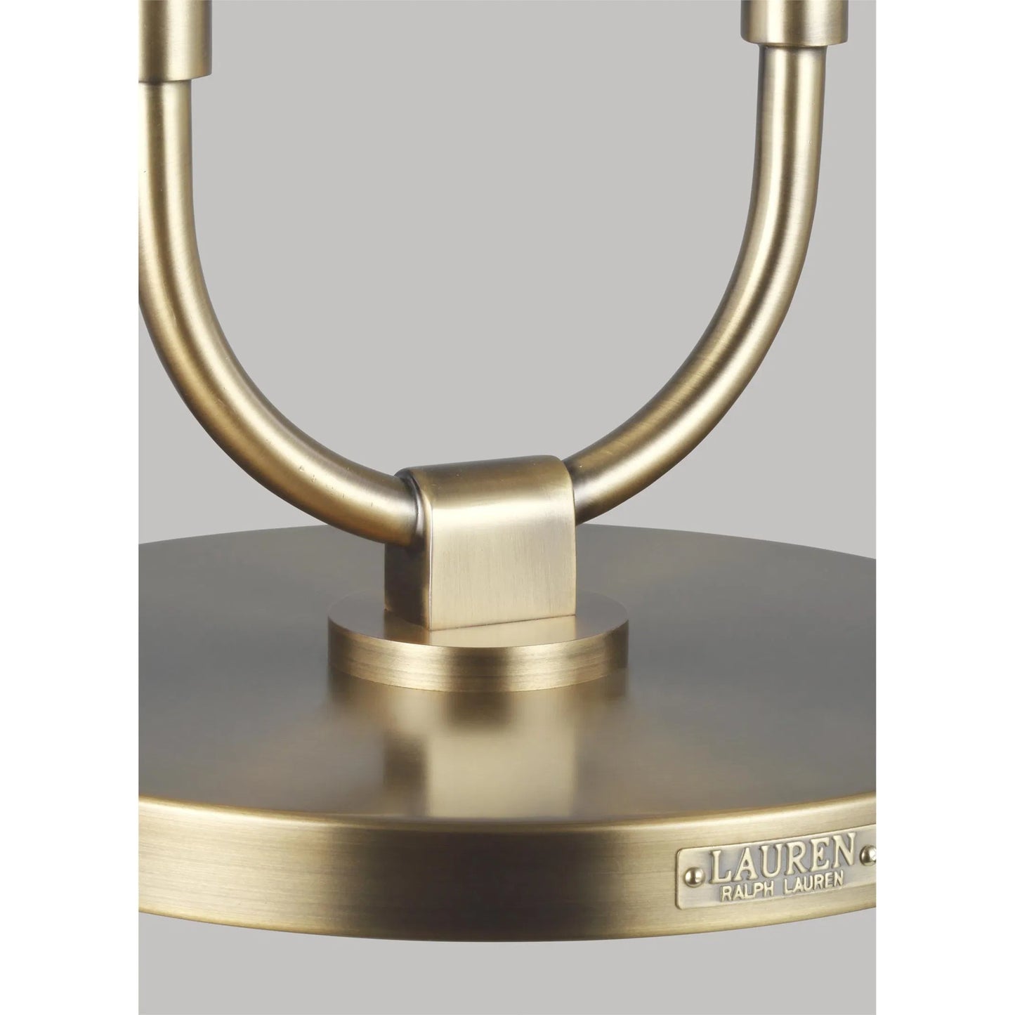 004 SI-2235255 | Closeup | Katie Table Lamp by Visual Comfort & Co. in time worn brass. Made from steel in a unique style.