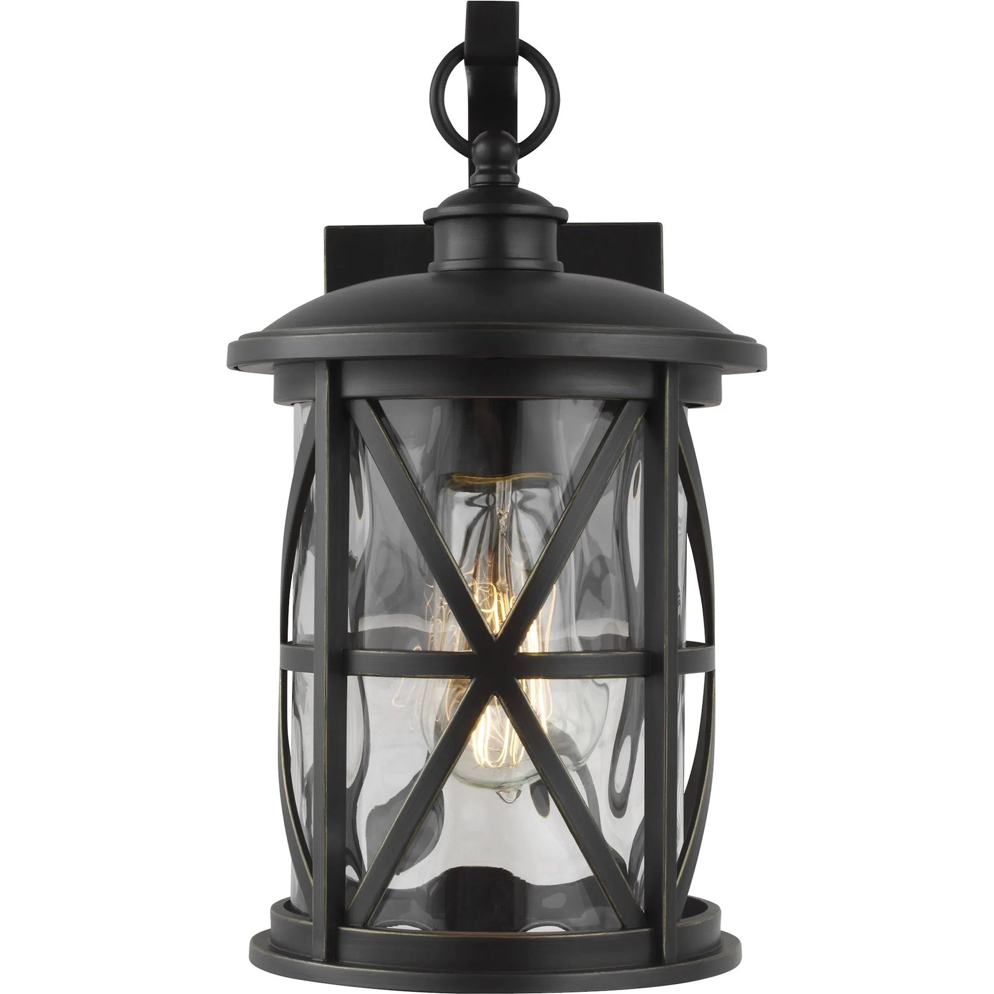 Millbrooke 1-LIGHT Outdoor Wall Lantern by Generation Lighting in antique bronze. Made from stonestrong in a modern style.
