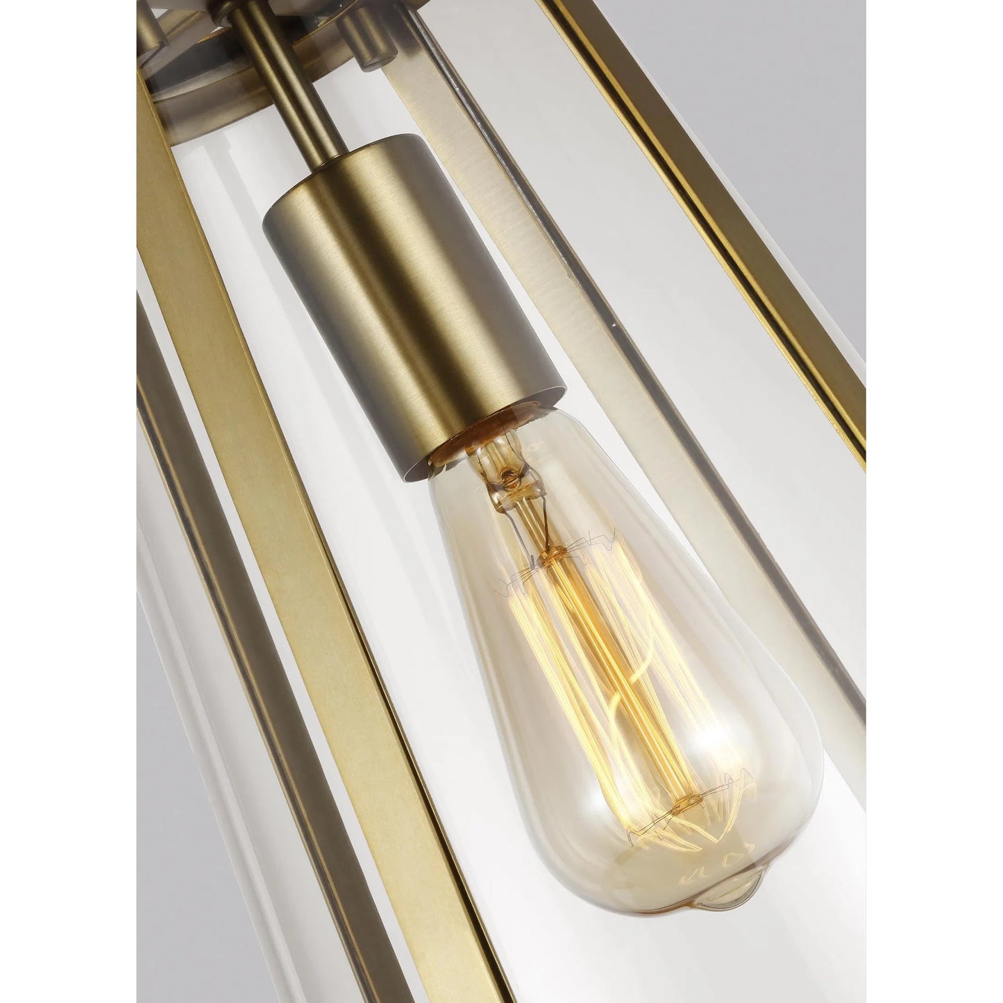 024 SR-735733 | Closeup | Harrow Pendant by Generation Lighting. Made from steel in a modern style.