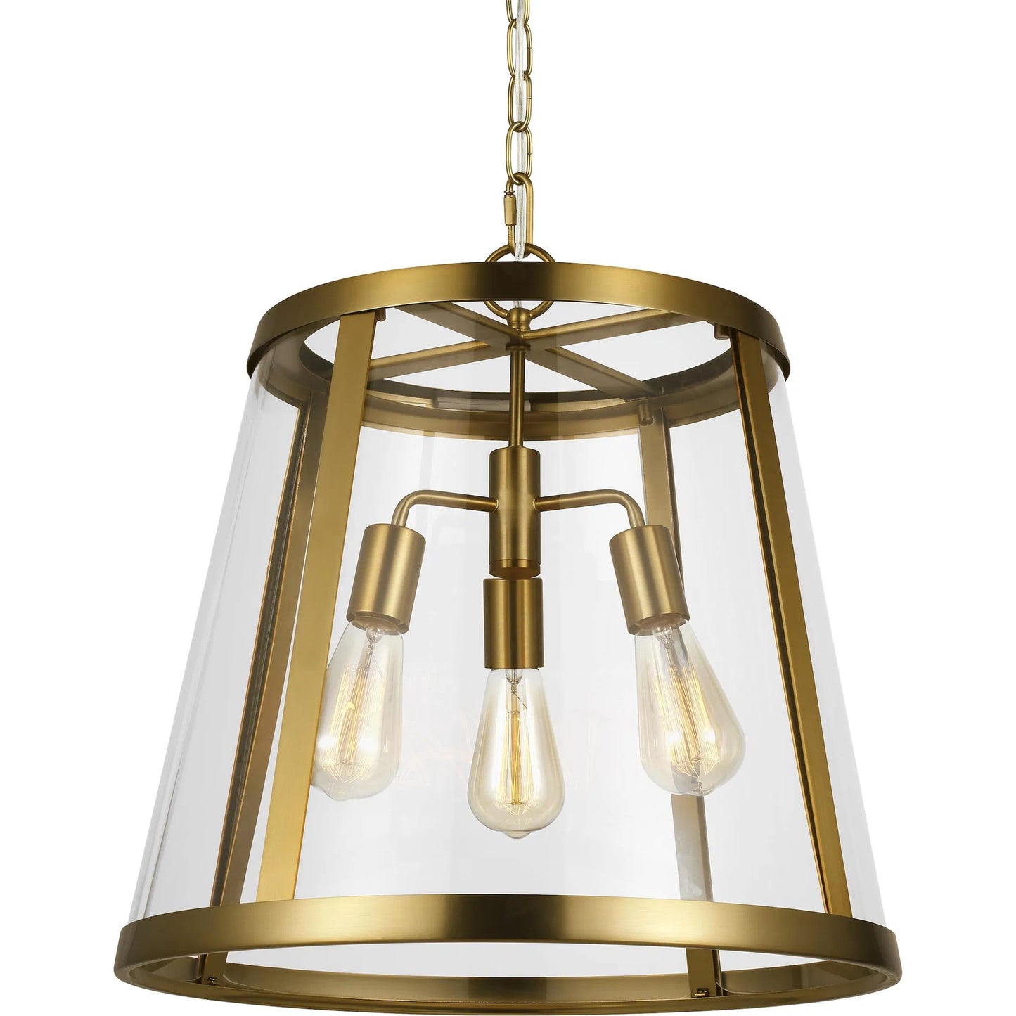 004 SR-735761 | Additional Silo | Harrow Foyer by Generation Lighting in burnished brass. Made from steel in a modern style.