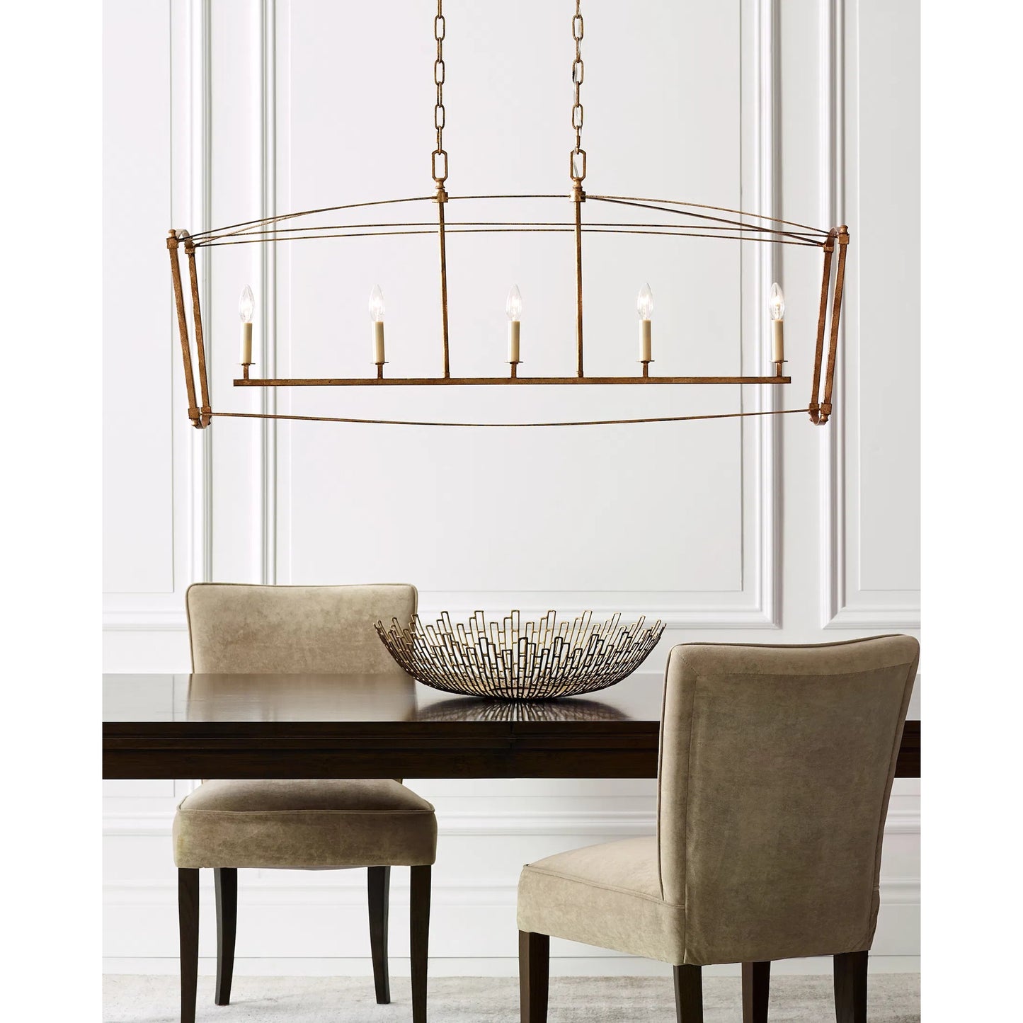 007 S-344932 | Unknown | Thayer Linear Chandelier by Generation Lighting. Made from steel in a transitional style.