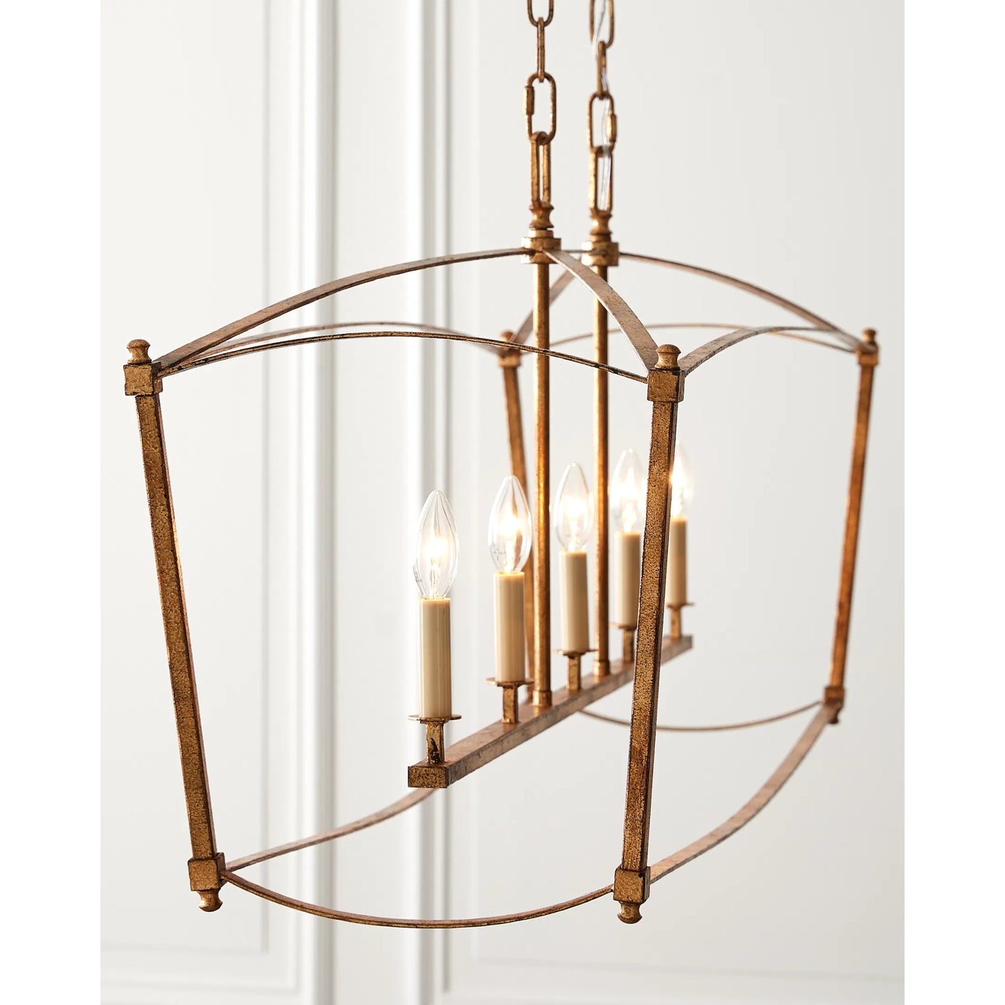 008 S-344932 | Unknown | Thayer Linear Chandelier by Generation Lighting. Made from steel in a transitional style.