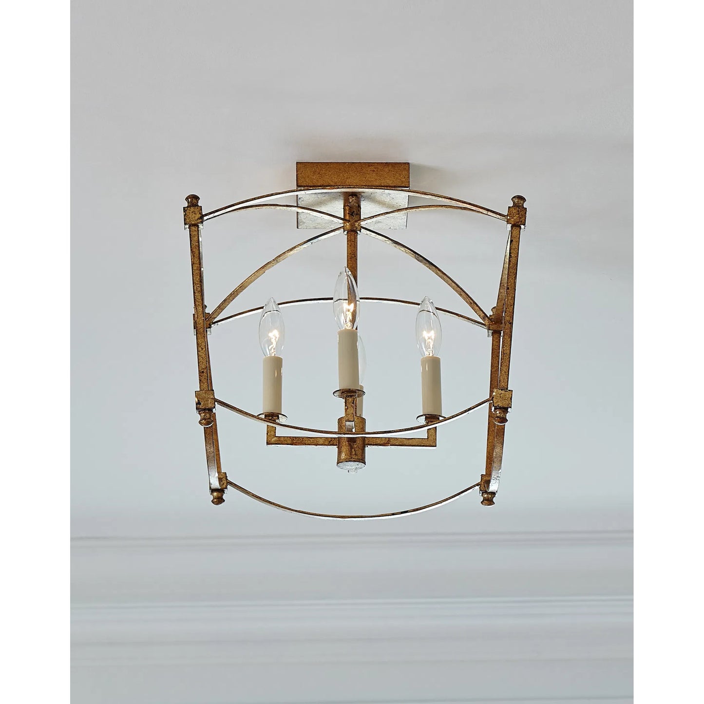 012 S-344925 | Unknown | Thayer Semi-Flush Mount by Generation Lighting. Made from steel in a transitional style.