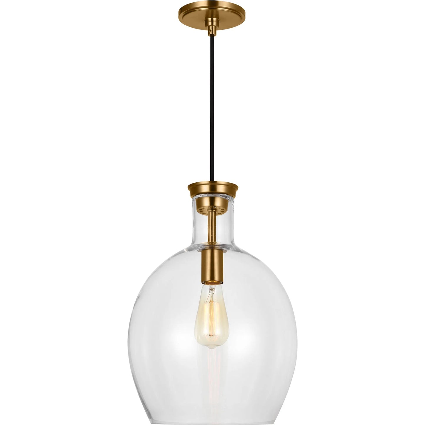 002 SI-2235786 | Primary Silo | Vaso Medium Pendant by Visual Comfort & Co. in burnished brass. Made from unique in a unique style.