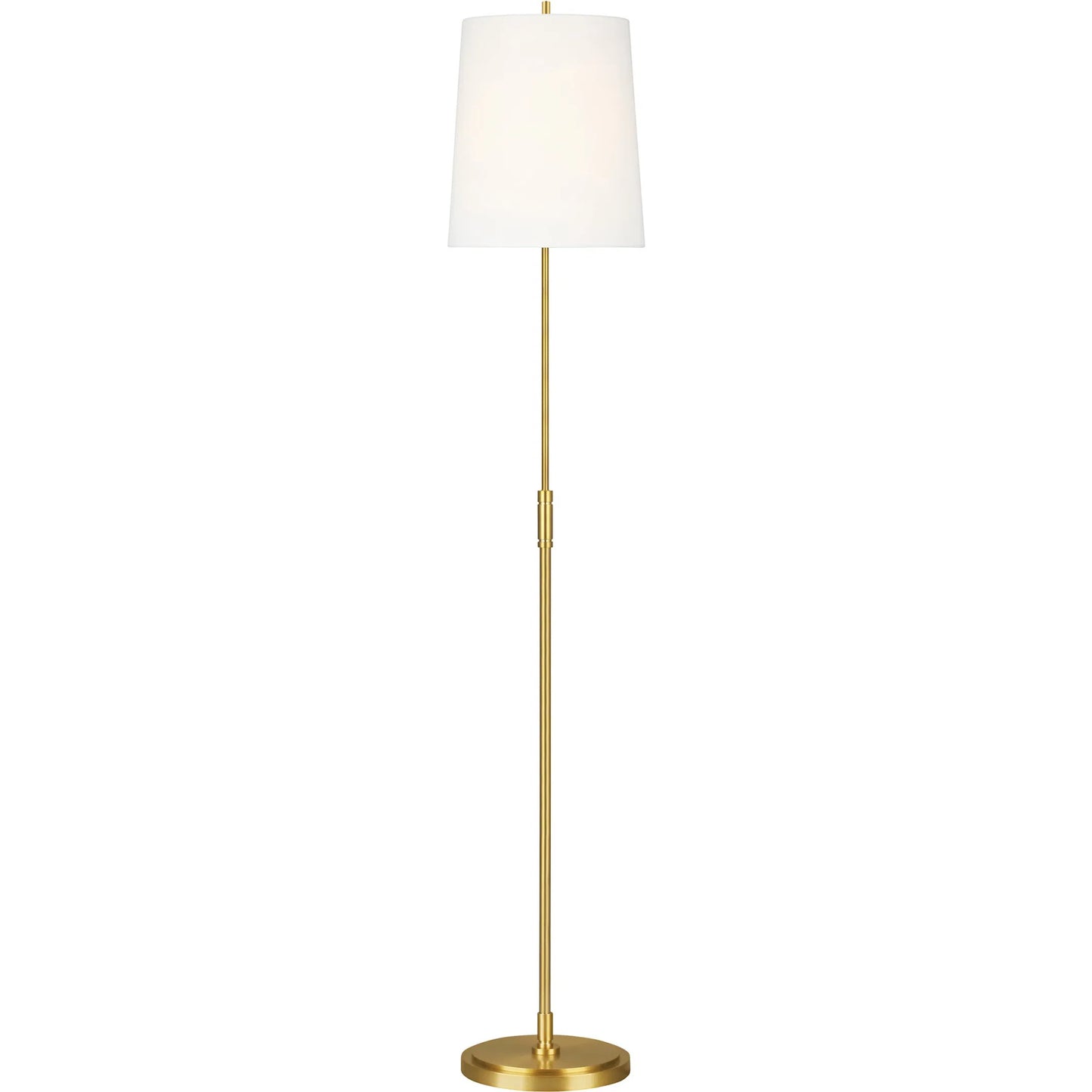 002 SI-2235810 | Primary Silo | Beckham Classic Floor Lamp by Visual Comfort & Co. in burnished brass. Made from steel in a unique style.