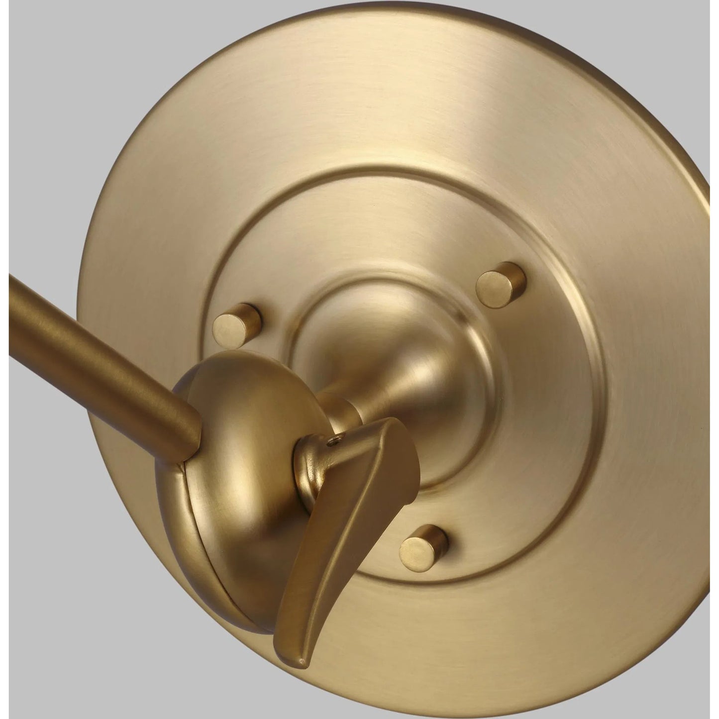 004 SI-2235877 | Closeup | Signoret Library Sconce by Visual Comfort & Co. in burnished brass. Made from steel in a unique style.