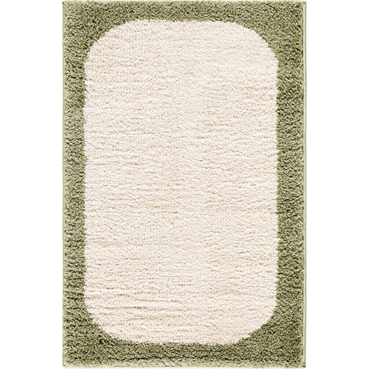 001 SI-2529691 | Primary Silo | Fossay Shag FSG-2344 Rug by Livabliss in cream, olive. Made from polyester in a unique style.