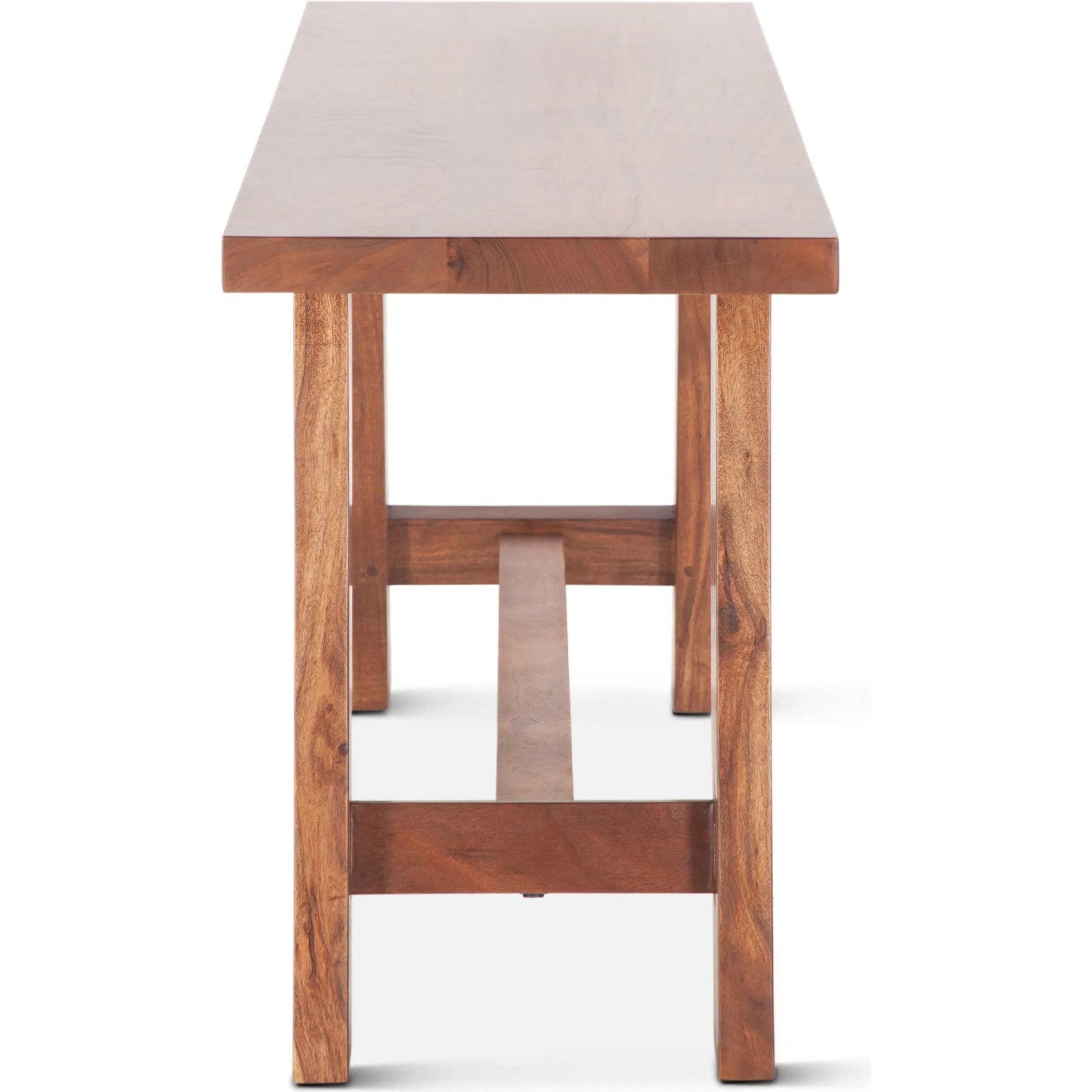 003 SI-2243080 | Additional Silo | Stavanger 60" Counter Bench by World Interiors in browns and cinnamon brown. Made from acacia wood in a transitional style.
