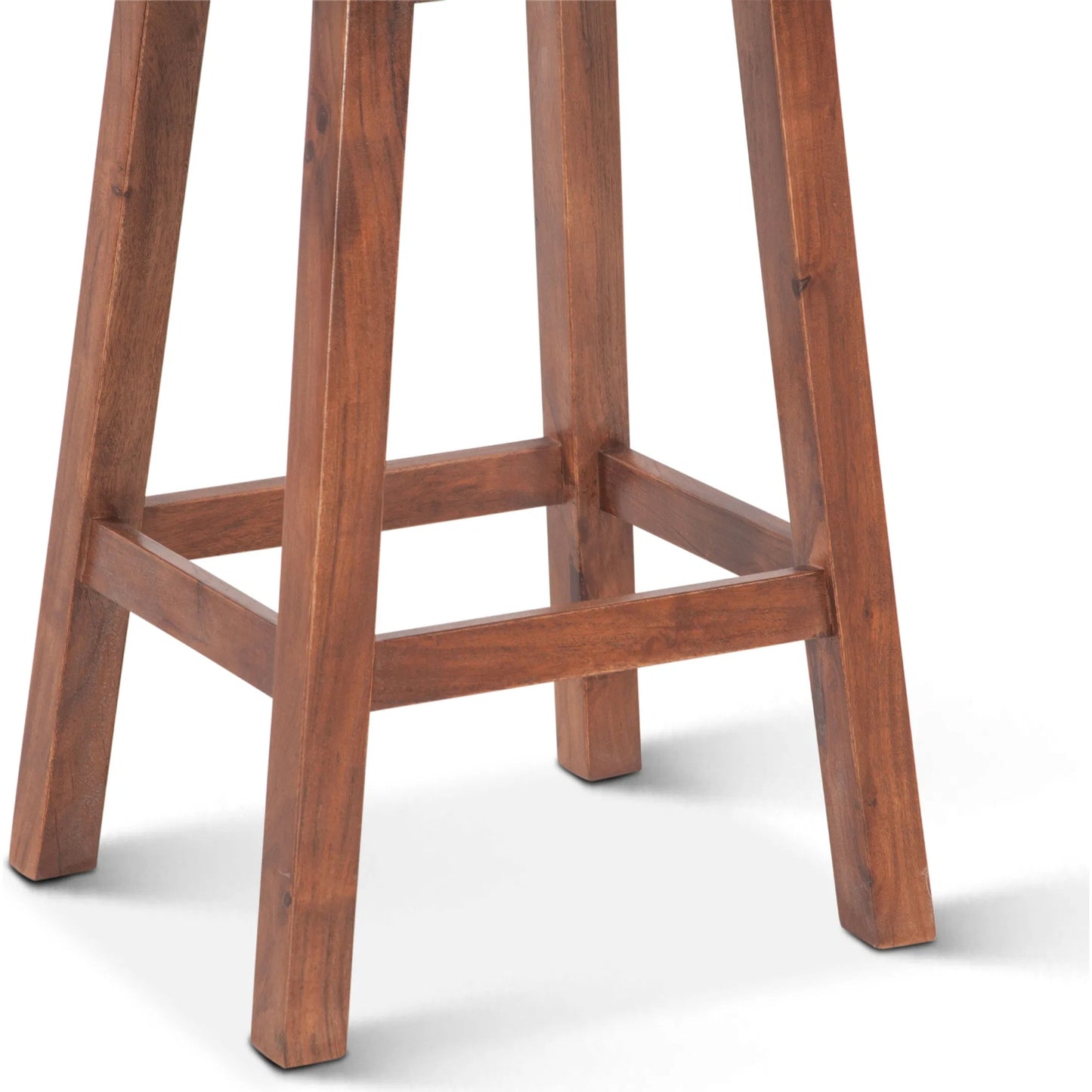 005 SI-2243081 | Closeup | Stavanger Counter Stool by World Interiors in browns and cinnamon brown. Made from acacia wood in a transitional style.