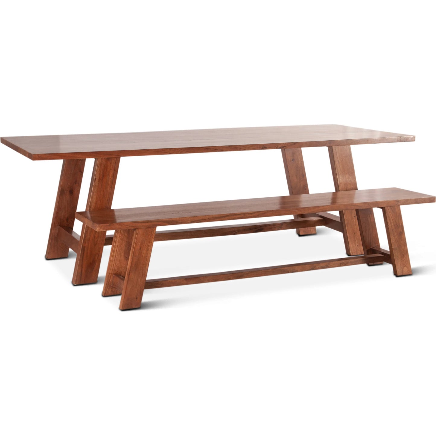 004 SI-2243082 | Additional Silo | Stavanger 94" Dining Table by World Interiors in browns and cinnamon brown. Made from acacia wood in a transitional style.
