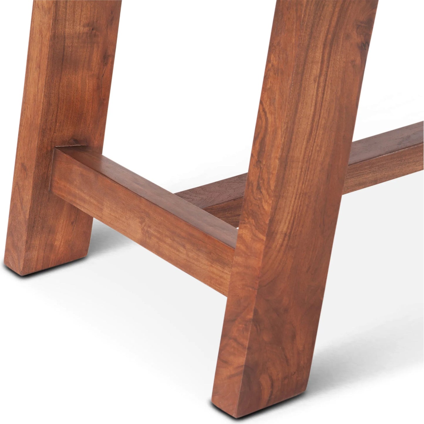 007 SI-2243083 | Closeup | Stavanger 75" Gathering Table by World Interiors in browns and cinnamon brown. Made from acacia wood in a transitional style.