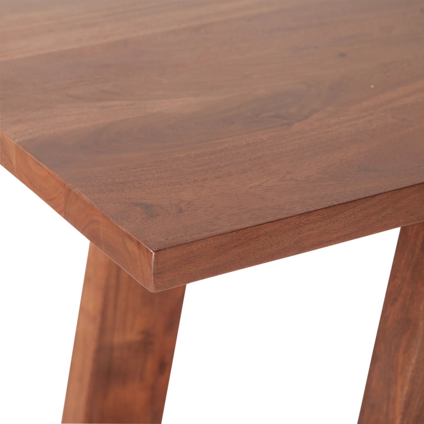 006 SI-2243083 | Closeup | Stavanger 75" Gathering Table by World Interiors in browns and cinnamon brown. Made from acacia wood in a transitional style.