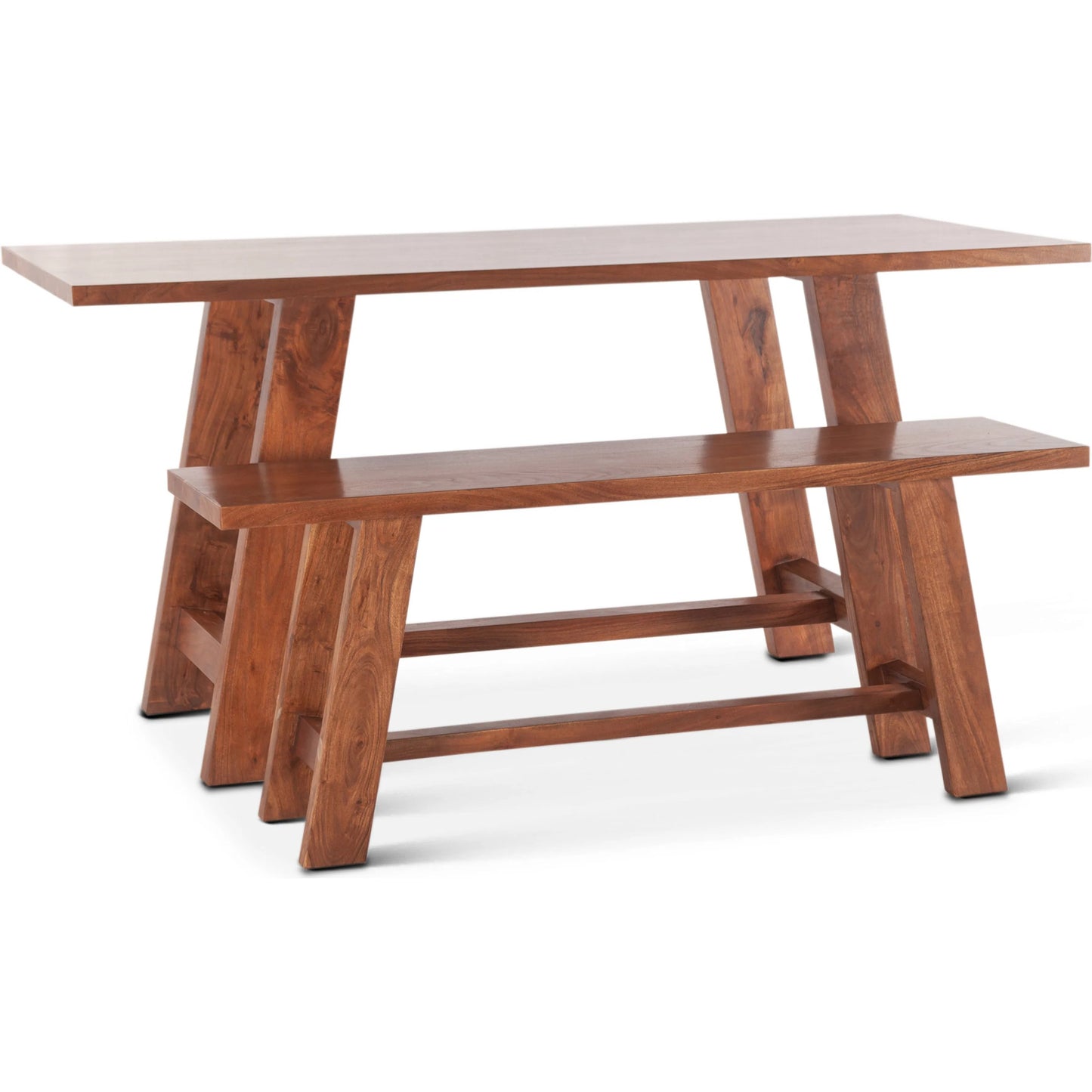004 SI-2243083 | Additional Silo | Stavanger 75" Gathering Table by World Interiors in browns and cinnamon brown. Made from acacia wood in a transitional style.