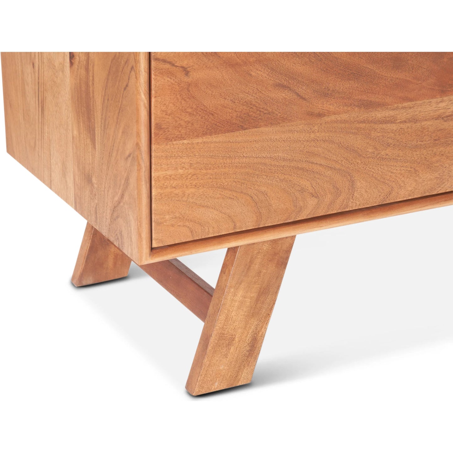 006 SI-2243084 | Closeup | Stavanger Sideboard by World Interiors in browns and cinnamon brown. Made from acacia wood in a transitional style.