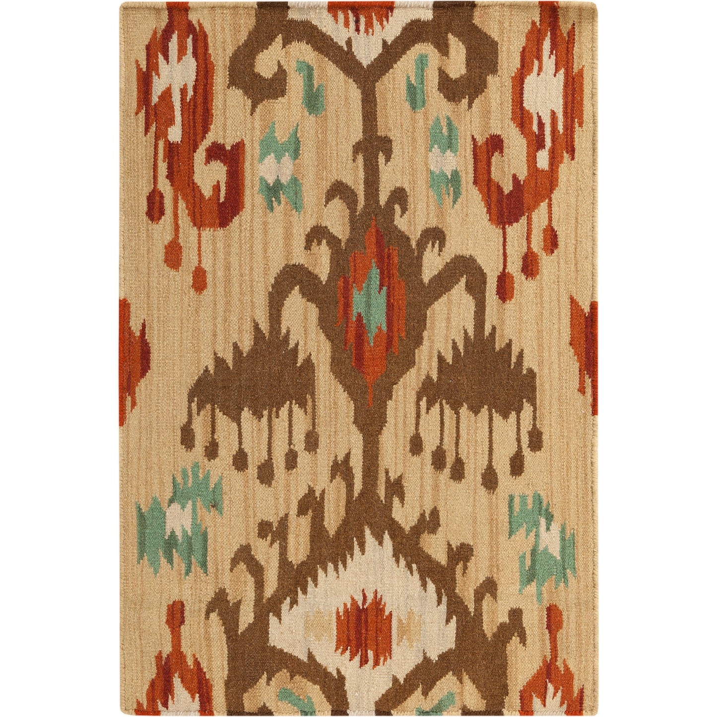 001 25359-3195 | Primary Silo | Frontier Rug - 1324 by Surya in tan, brown, beige, rust, sage. Made from 100% wool in a unique style.