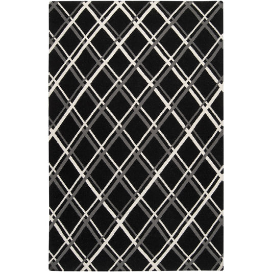 Frontier Rug - 1325 by Surya in black, charcoal, light beige. Made from 100% wool in a unique style.