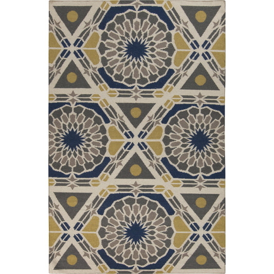 001 45955-3196 | Primary Silo | Frontier FT-464 Rug by Surya in navy, olive, charcoal. Made from 100% wool in a unique style.