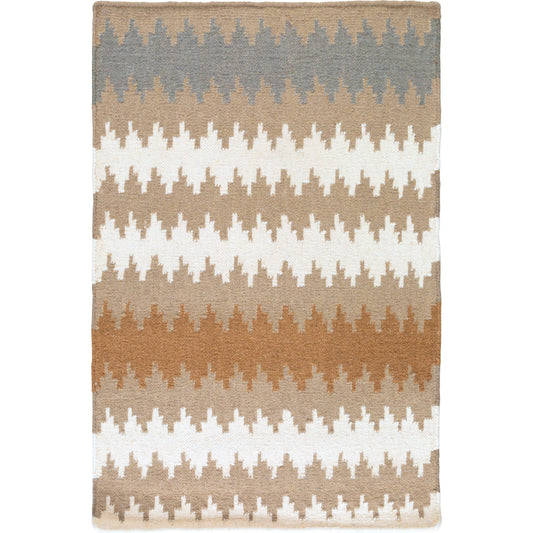 001 47546-3195,47546-3196 | Primary Silo | Frontier Rug - 1335 by Surya in brown, taupe, cream, gray. Made from 100% wool in a unique style.