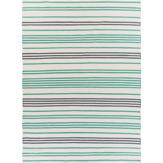 001 44683-3198 | Primary Silo | Frontier FT-539 Rug by Surya in ivory, emerald, navy. Made from 100% wool in a unique style.