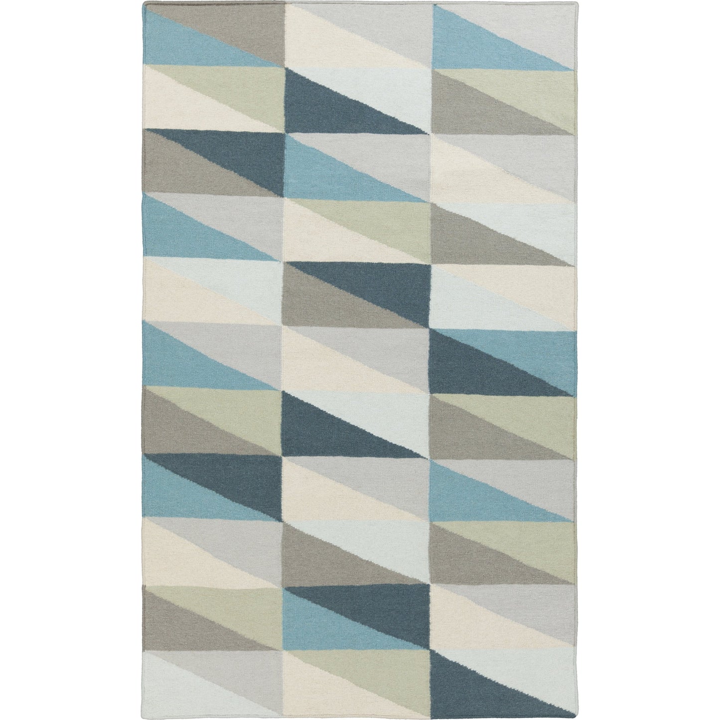 001 85211-3195 | Primary Silo | Frontier Rug - 1056 by Surya in light beige, medium gray, aqua, dark blue, seafoam, gray. Made from 100% wool in a unique style.