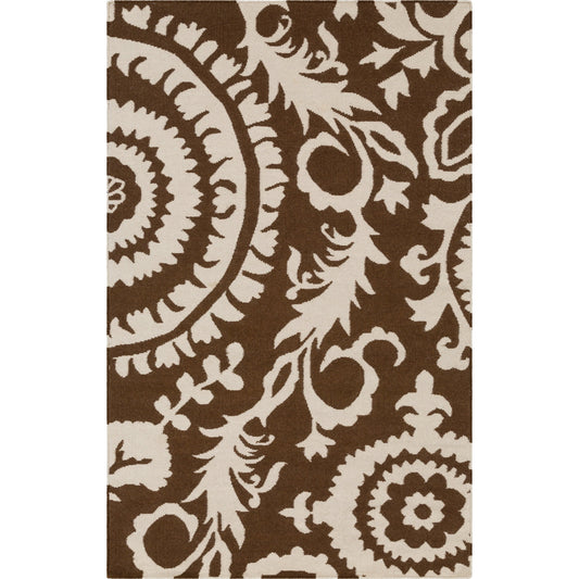 Frontier Rug - 13420 by Surya in brown, ivory. Made from face: 100% wool in a unique style.
