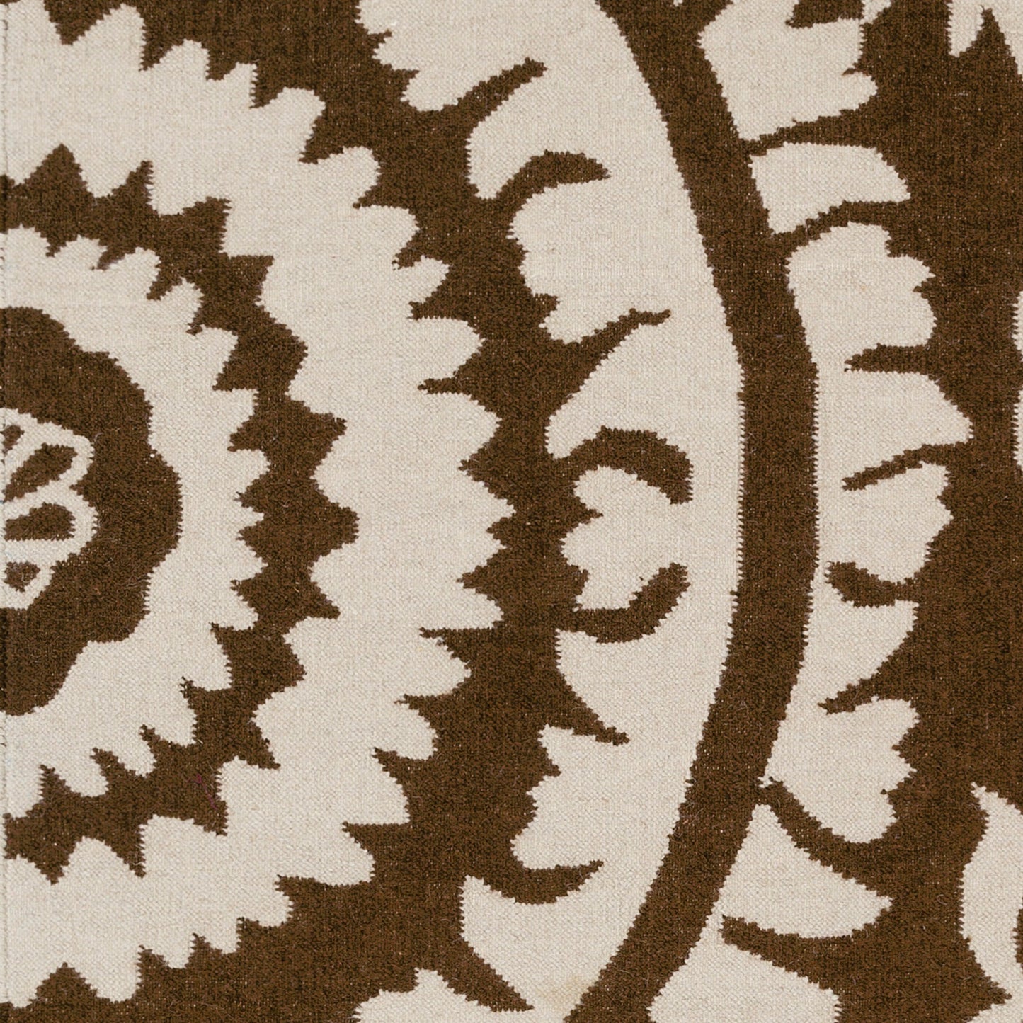 002 SI-2045449 | Closeup | Frontier Rug - 13420 by Surya in brown, white. Made from face: 100% wool in a unique style.