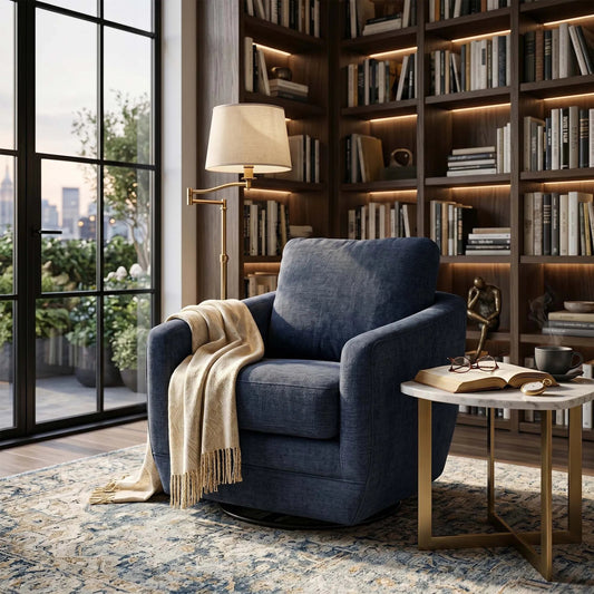 Baltimo Swivel Glider by LH Imports in matte black. Made from unique in a transitional style.