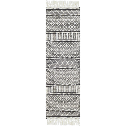 Farmhouse Tassels Rug - 23231 by Livabliss. Made from 60% wool, 40% cotton in a unique style.