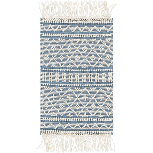 Farmhouse Tassels Rug - 23231 by Livabliss. Made from 60% wool, 40% cotton in a unique style.
