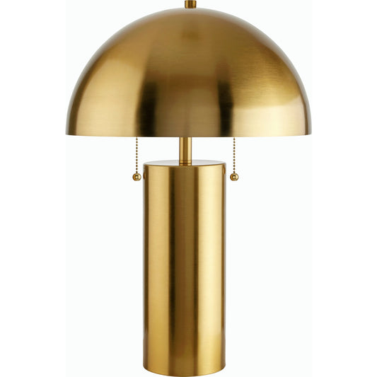 Fungiaire Table Lamp - 524562 by Surya in translucent and plated. Made from metal, linen in a modern style.