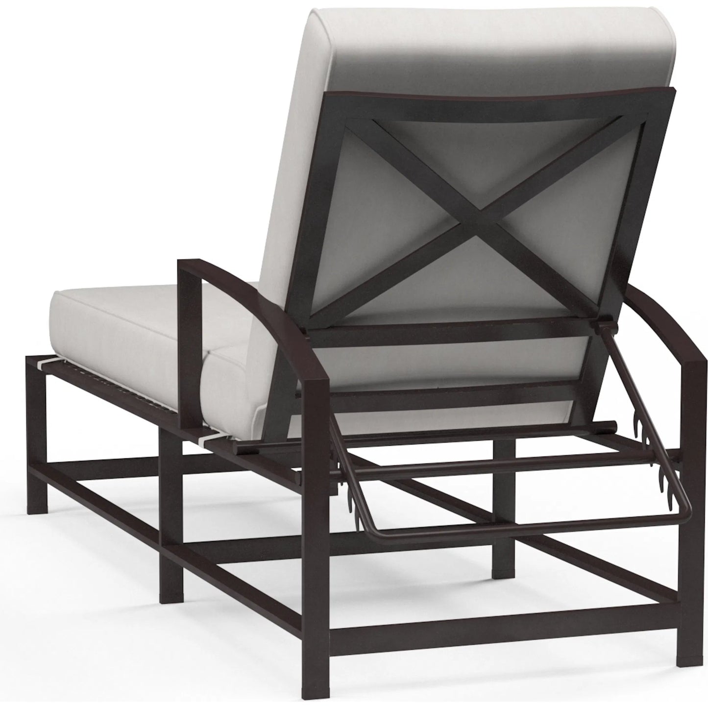 003 SI-2167005 | Additional Silo | La Outdoor Jolla Chaise by Sunset West in espresso. Made from aluminum in a modern style.