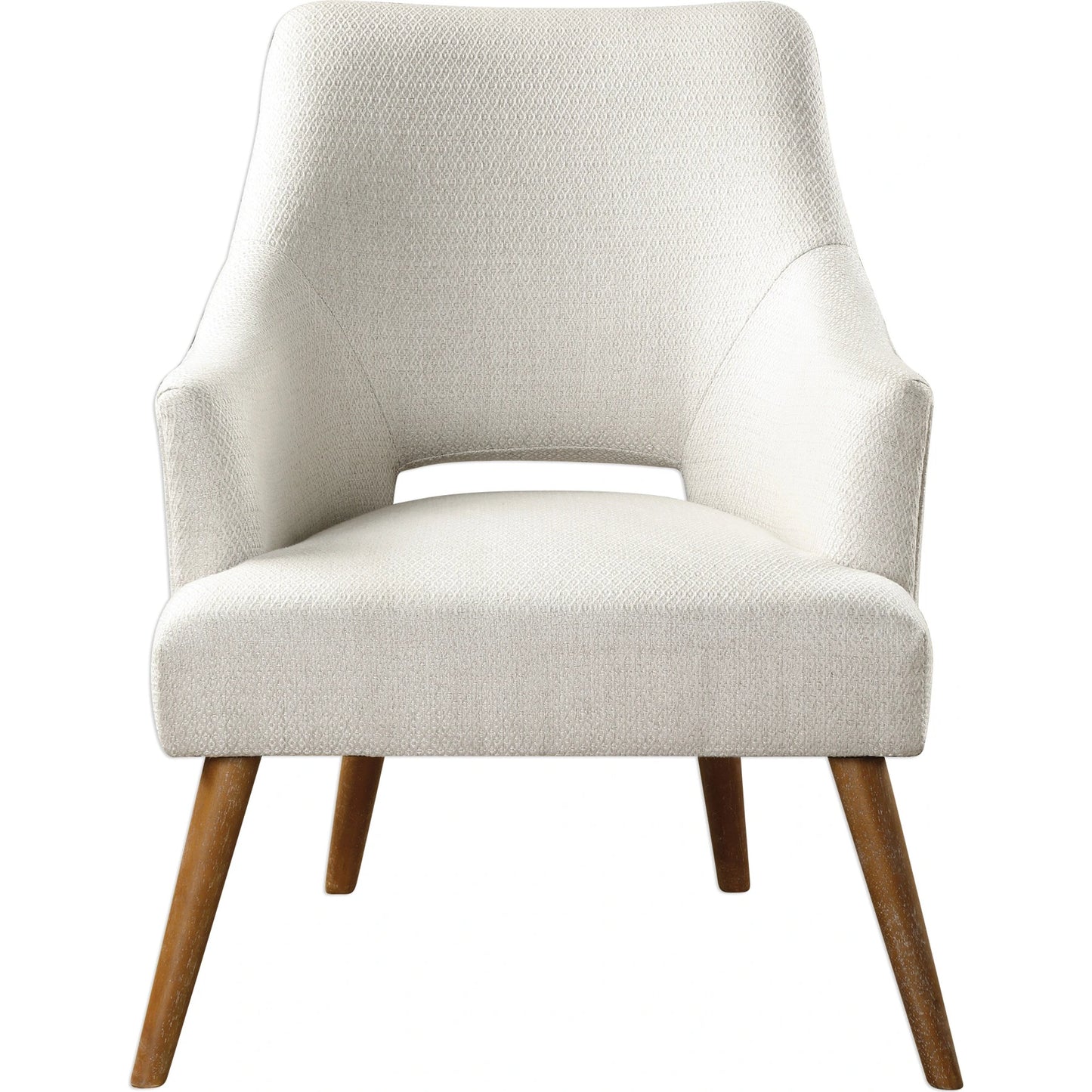 001 S-252911 | Primary Silo | Dree Retro Accent Chair by Uttermost. Made from plywood, rubber wood, foam, fabric in a modern style.
