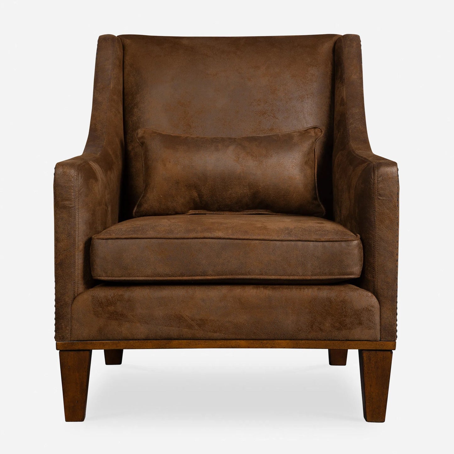 002 S-252806 | Primary Silo | Clay Armchair by Uttermost. Made from fabric, wood, plywood, foam in a cottage & farmhouse style.