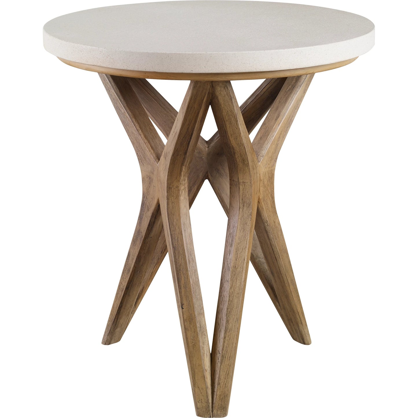 001 S-343780 | Primary Silo | Marnie Limestone Accent Table by Uttermost. Made from javawood with plywood carb phase 2, limestone in a eclectic & global style.
