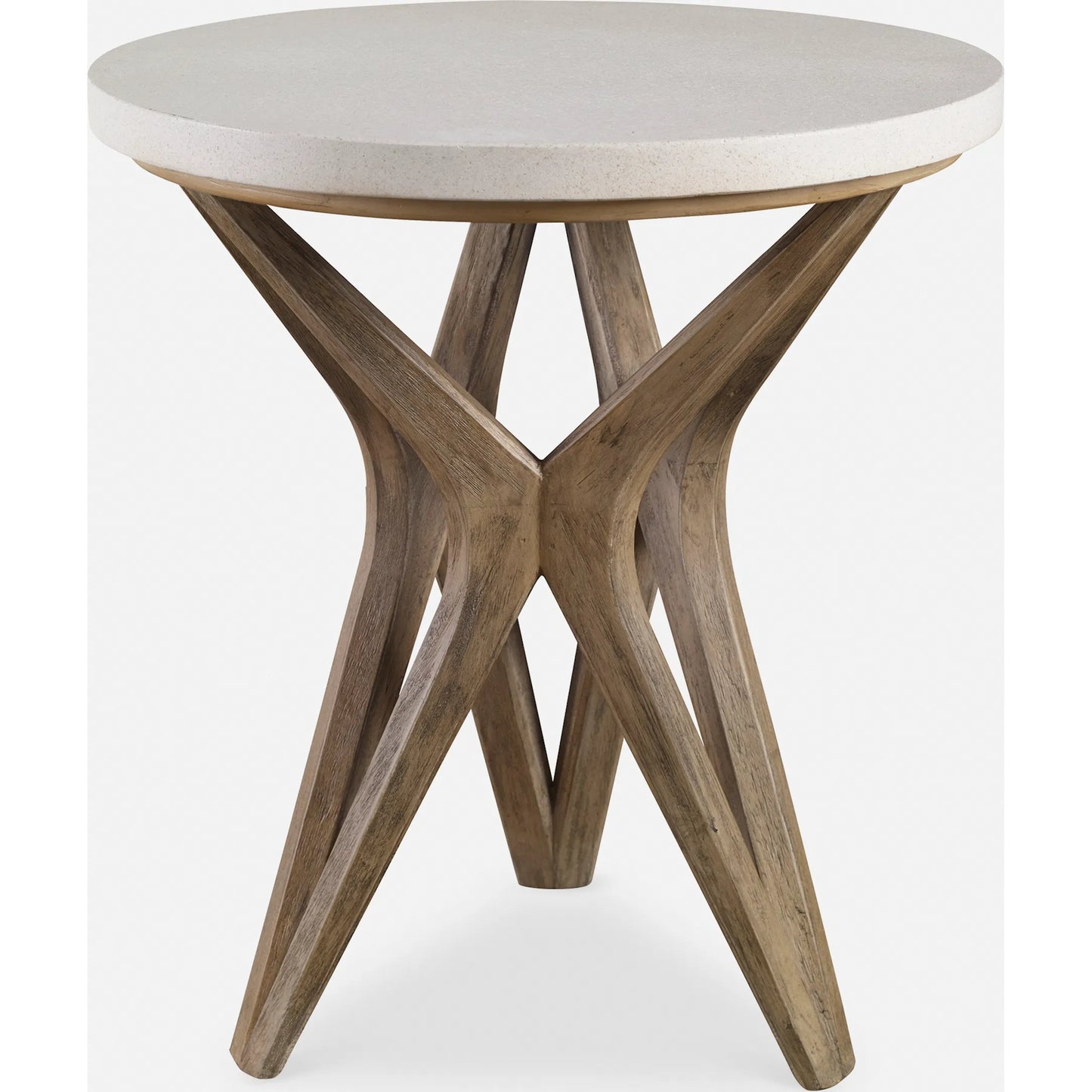 002 S-343780 | Primary Silo | Marnie Limestone Accent Table by Uttermost. Made from javawood with plywood carb phase 2, limestone in a eclectic & global style.